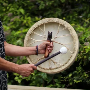 Spirit of the Wolf shamantrumma med ställbar spänning 40 cm - produktbild 2