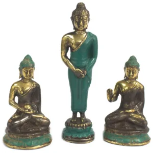 Stående Buddha i mässing - produktbild 2