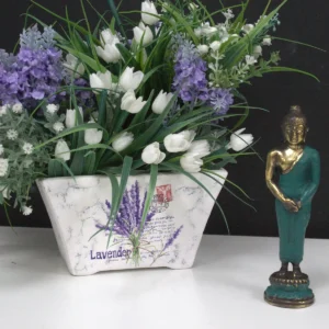 Stående Buddha i mässing - produktbild 3