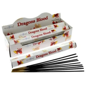 Stamford Premium Hex rökelsepinnar Dragons Blood i förpackning med flera pinnar
