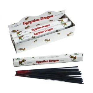 Förpackning och rökelsepinnar av Stamford Premium Hex Egyptian Dragon