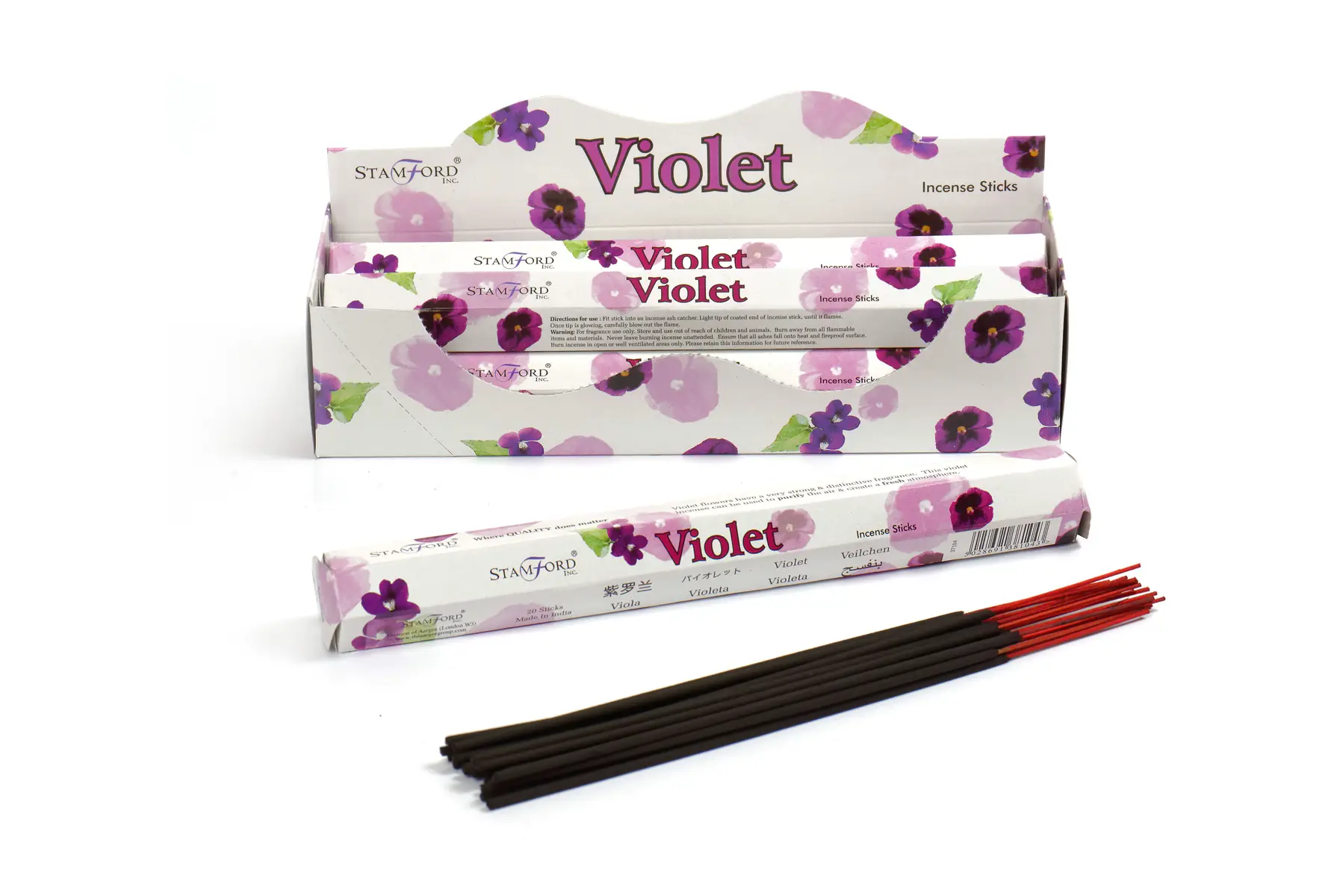 Stamford Premium Hex rökelsepinnar med violdoft - produktbild 4