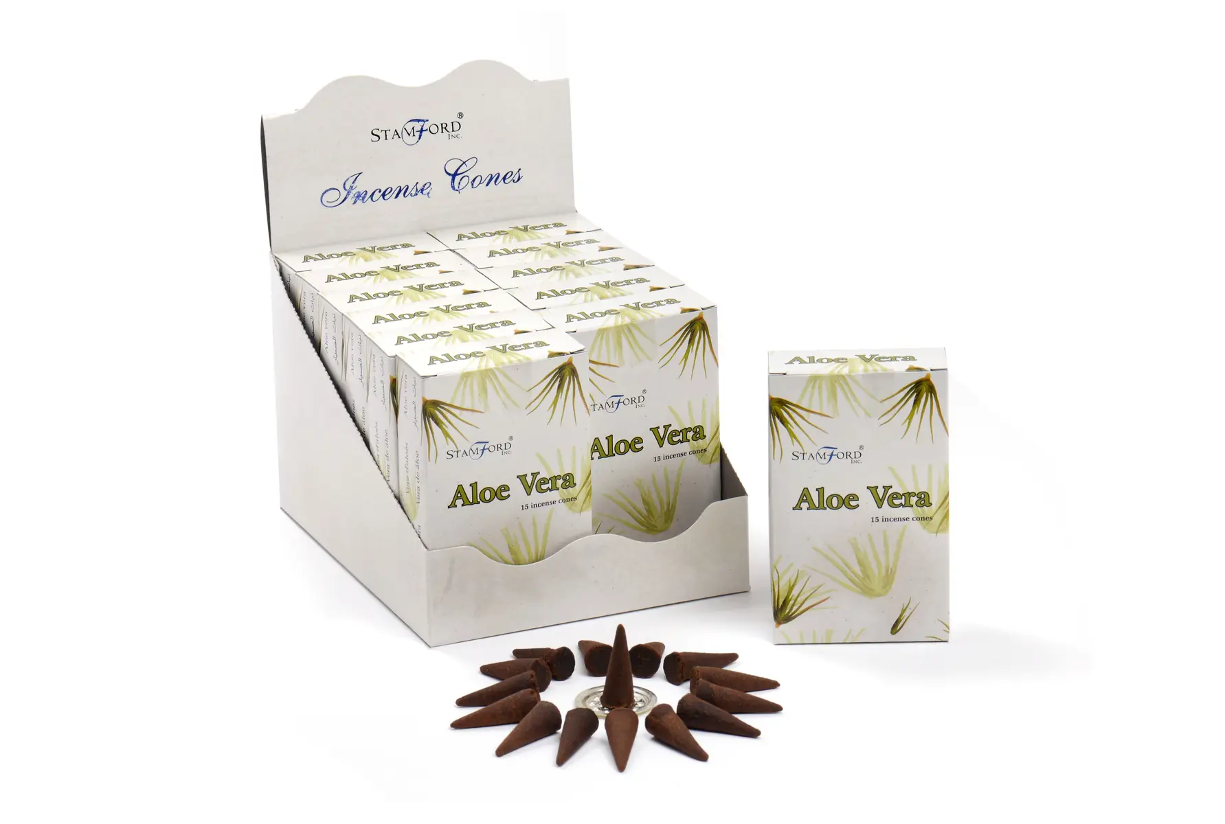 Stamford Premium rökelsekoner med aloe vera-doft - produktbild 3