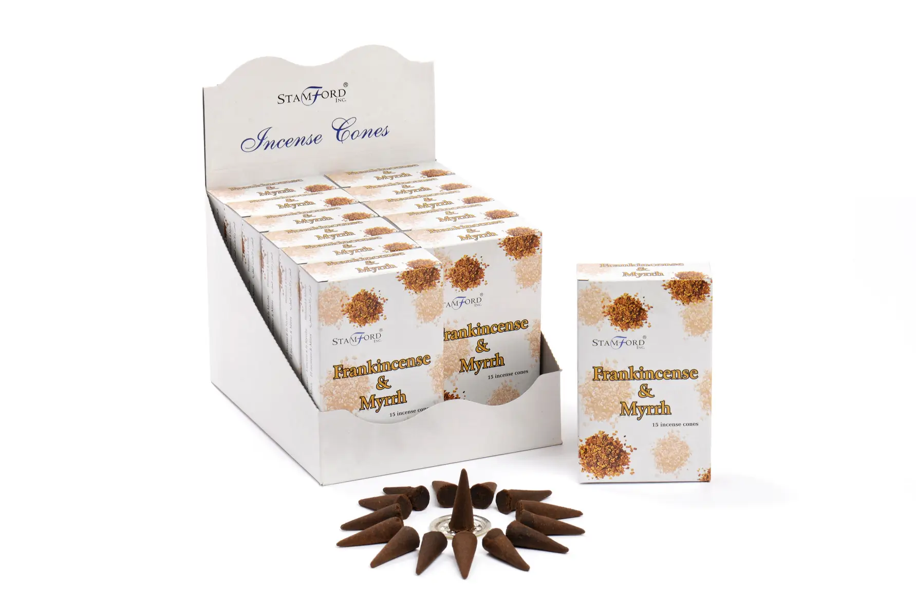 Stamford Premium rökelsekoner med frankincense och myrra - produktbild 3