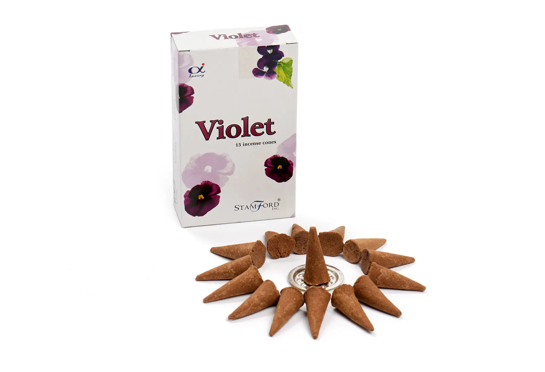 Stamford Premium Rökelsekoner med Violdoft - produktbild 2