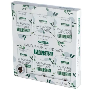 Stamford Premium Växtbaserade Backflow Rökelsekoner Californian White Sage - produktbild 4