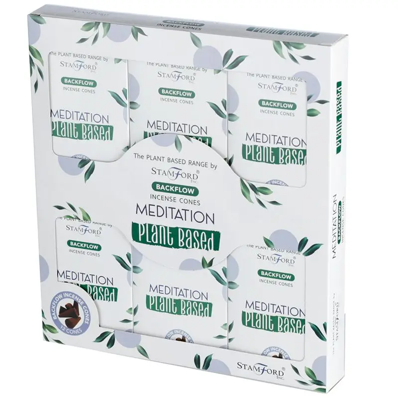 Stamford Premium Växtbaserade Backflow Rökelsekoner Meditation - produktbild 3