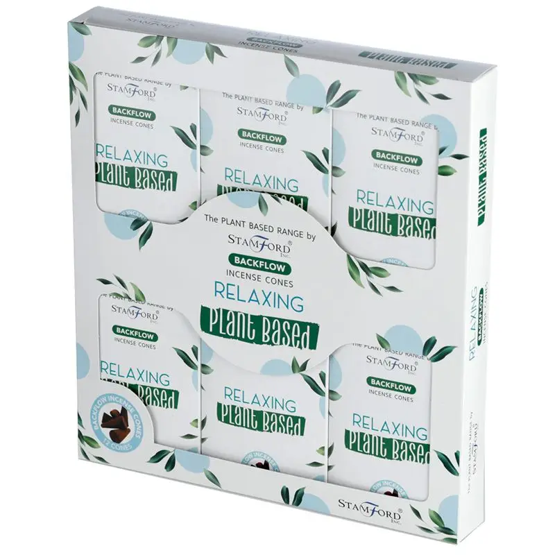 Stamford Premium Växtbaserade Backflow Rökelsekoner Relaxing - produktbild 3