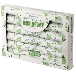 Förpackning med Stamford växtbaserade rökelsepinnar med kryddig patchouli