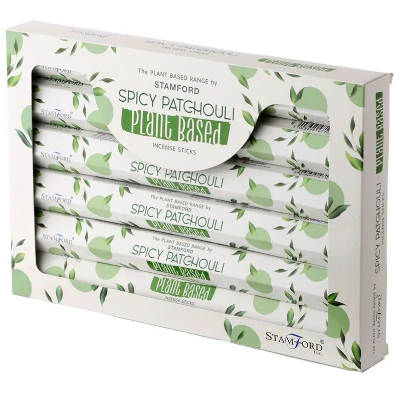 Förpackning med Stamford växtbaserade rökelsepinnar med kryddig patchouli