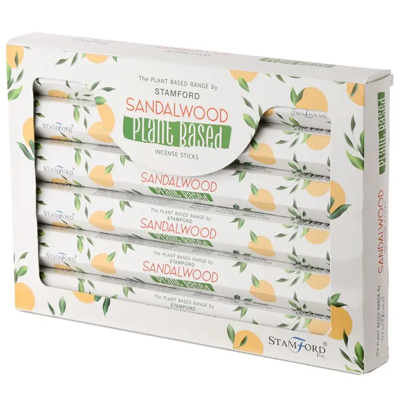 Förpackning med Stamford växtbaserade rökelsepinnar med sandelträdoft