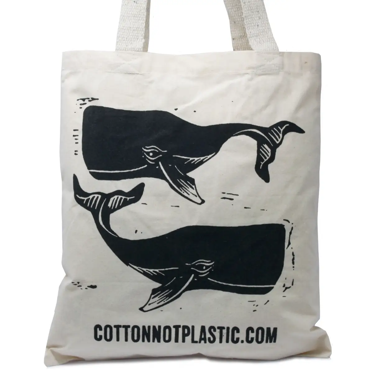 Stor bomullskasse 38x42 cm med valmotiv - produktbild 2