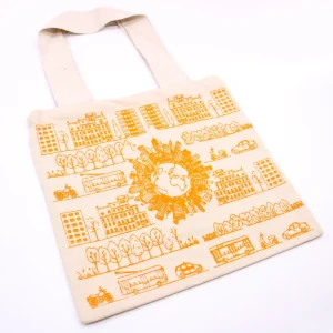 Stor bomullskasse City Life 38x42 cm 10 oz - produktbild 2