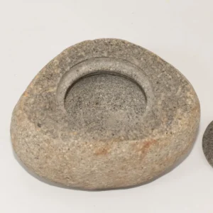 Stor jordningskruka i naturlig flodsten med lock 15x12 cm - produktbild 4