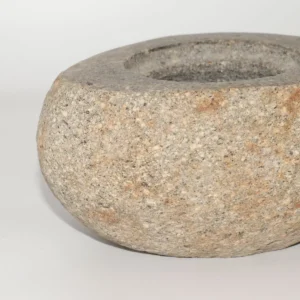 Stor jordningskruka i naturlig flodsten med lock 15x12 cm - produktbild 7