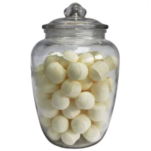 Stor klassisk glasburk med lock 15x24,5 cm - produktbild 2