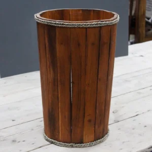 Stor nautisk trädisplay med repkant 45x32 cm - produktbild 5
