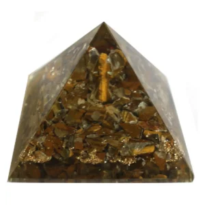 Stor orgonitpyramid 70 mm med ängelmotiv - produktbild 4