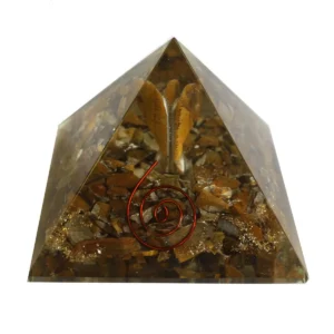 Stor orgonitpyramid 70 mm med ängelmotiv - produktbild 5