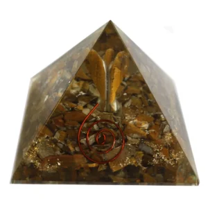 Stor orgonitpyramid 70 mm med ängelmotiv - produktbild 6