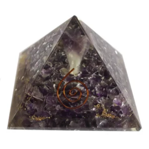 Stor orgonitpyramid 70 mm med ängelmotiv - produktbild 7