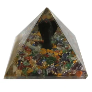 Stor orgonitpyramid 70 mm med ängelmotiv - produktbild 8