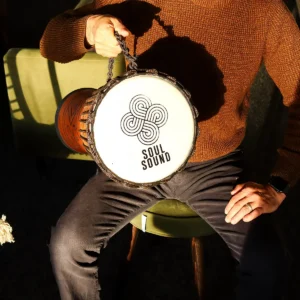 Stor professionell djembe-trumma Soul Sound låg ton 50 cm höjd 22 cm trumhuvud - produktbild 2