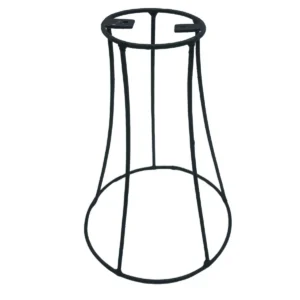 Stor upphöjd skål i teakträ med metallstativ 25 cm - produktbild 10