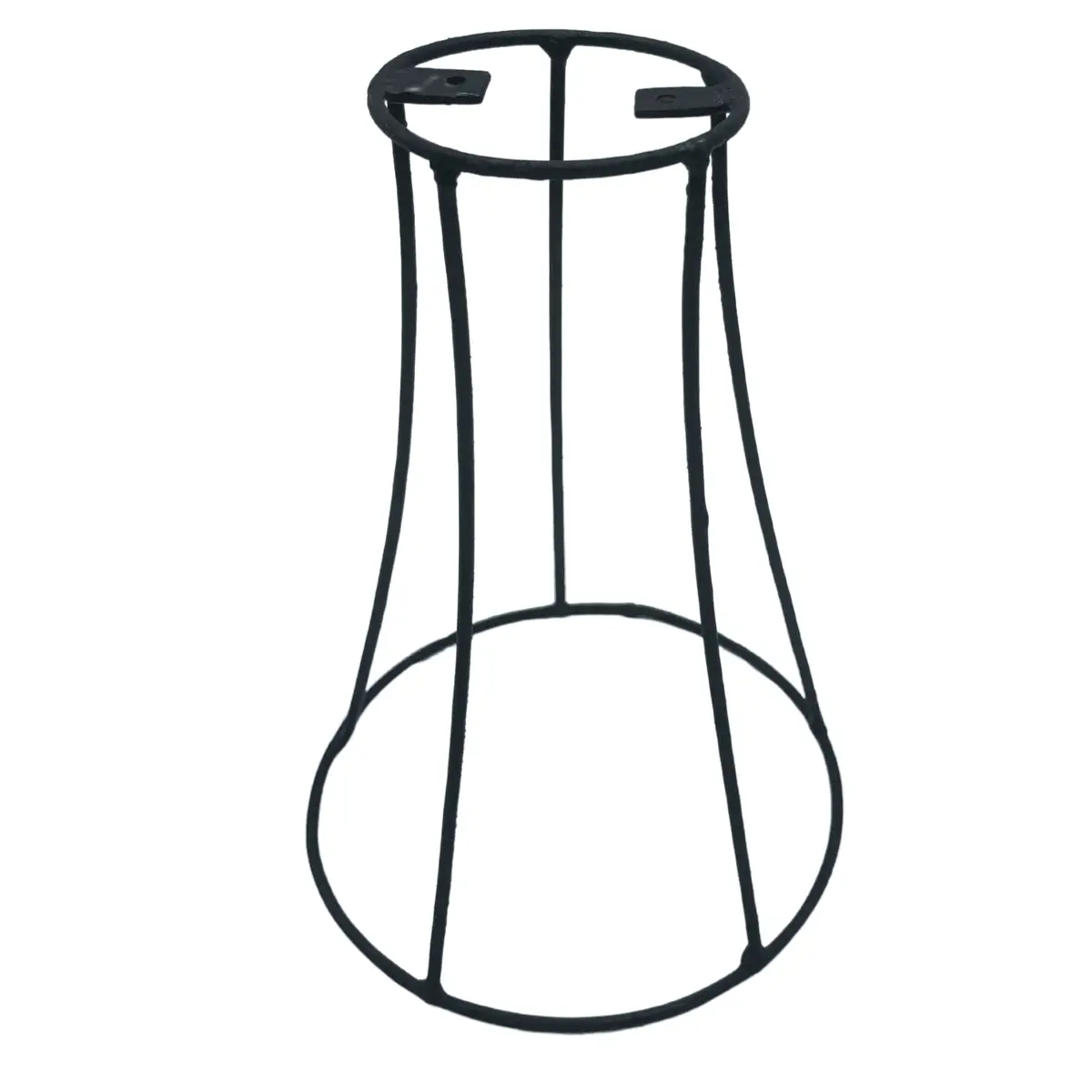 Stor upphöjd skål i teakträ med metallstativ 25 cm - produktbild 10
