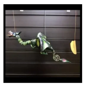 Stort grönt Coconut Dragon vindspel 46 cm - produktbild 2