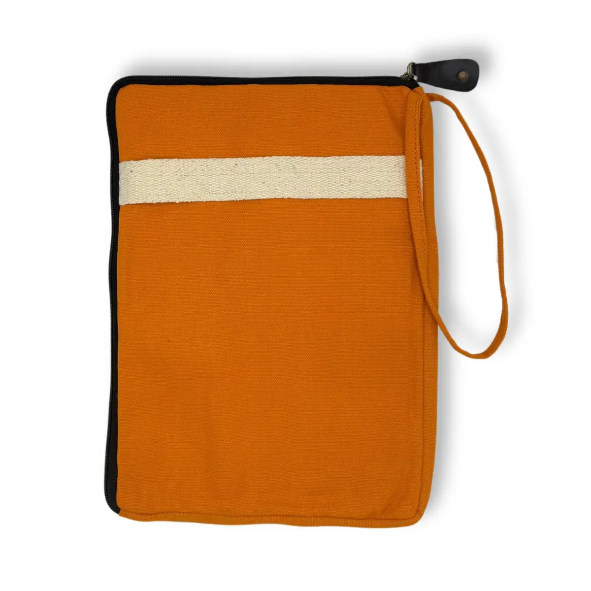 Stort laptopfodral i canvas orange 30x40 cm - produktbild 5