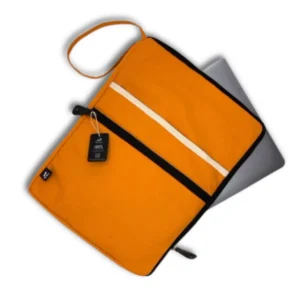 Stort laptopfodral i canvas orange 30x40 cm - produktbild 6