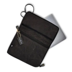 Stort laptopfodral i stonewash-kolgrått 30x40 cm - produktbild 2