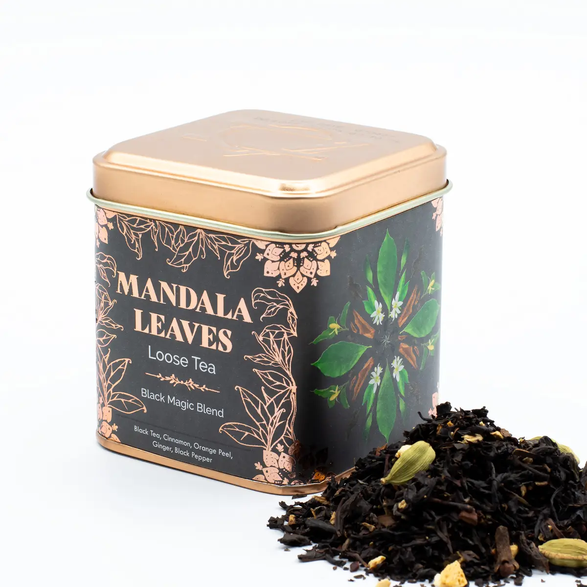 Svart te blandning Black Magic i burk 50 g - produktbild 8