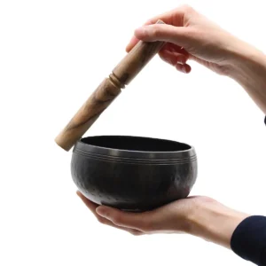 Svart tibetansk klangskål 15 cm - produktbild 2