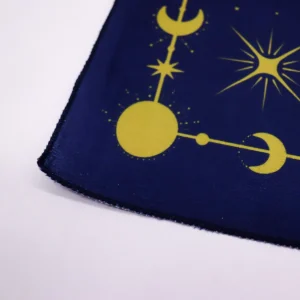 Tarotduk med zodiakmönster i polyester 75x75 cm - produktbild 7