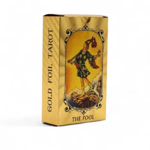 Tarotkort med blått och guldfolie – All Seeing Eye med bok - produktbild 5