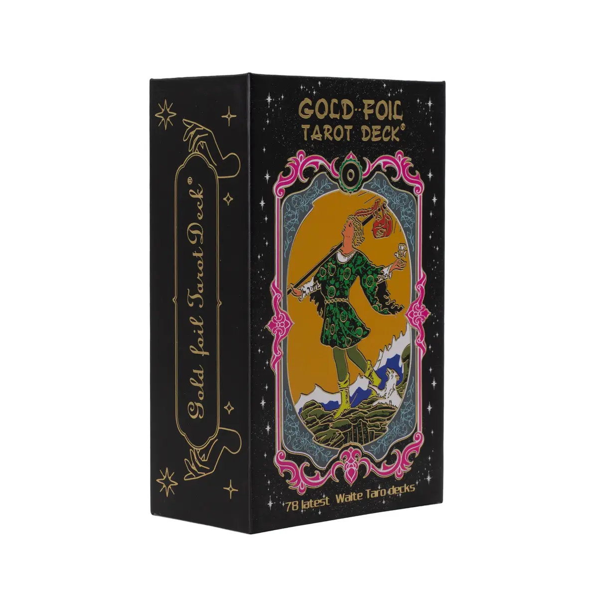 Tarotkort med guldfolie och guidebok - produktbild 3