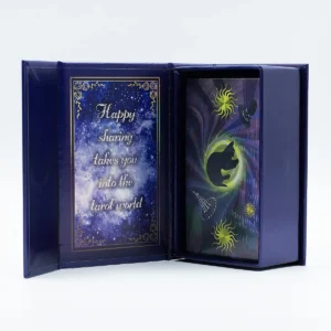 Tarotkort med häxmotiv och lila folie, komplett set - produktbild 3