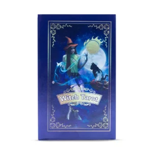 Tarotkort med häxmotiv och lila folie, komplett set - produktbild 4