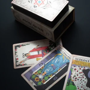 Tarotkort Waite med silverfolie och guidebok - produktbild 3