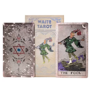Tarotkort Waite med silverfolie och guidebok - produktbild 5