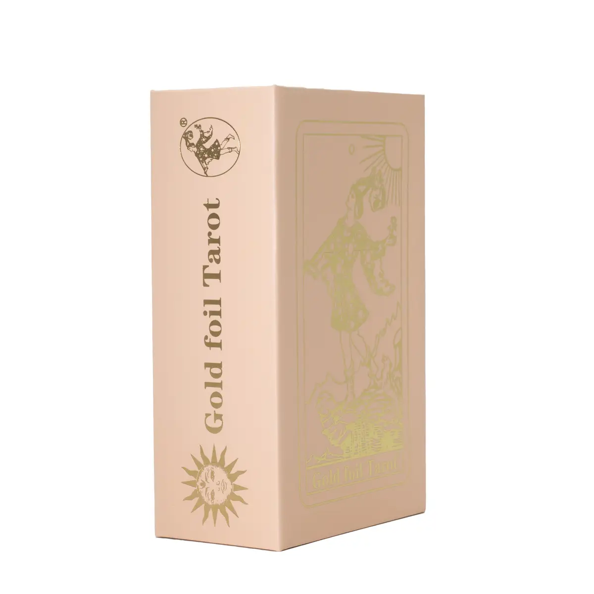 Tarotkortset med rubinfärgad folie och bok i rosa presentask - produktbild 5