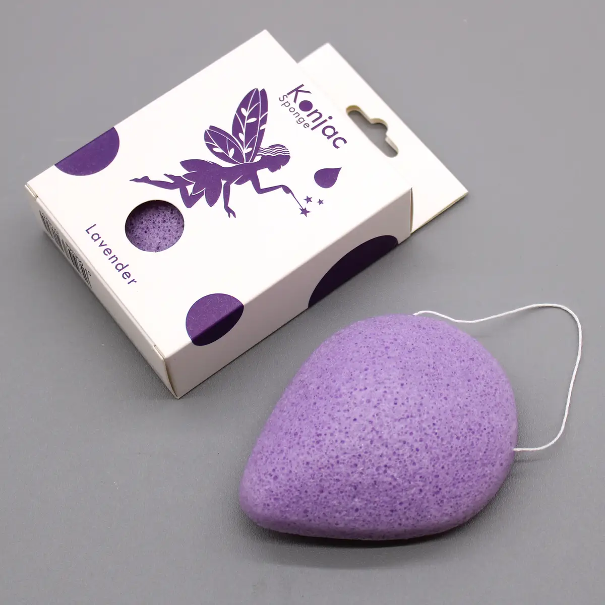Teardrop Konjac-svamp med lavendeldoft - produktbild 2