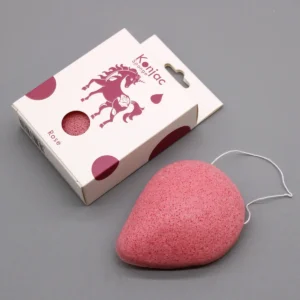 Teardrop Konjac-svamp med ros för ansiktet - produktbild 2