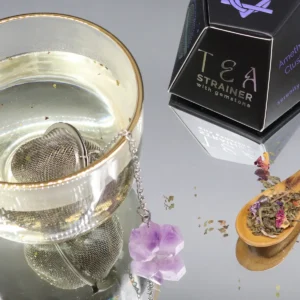Tesil med rå ametistkristall - produktbild 4