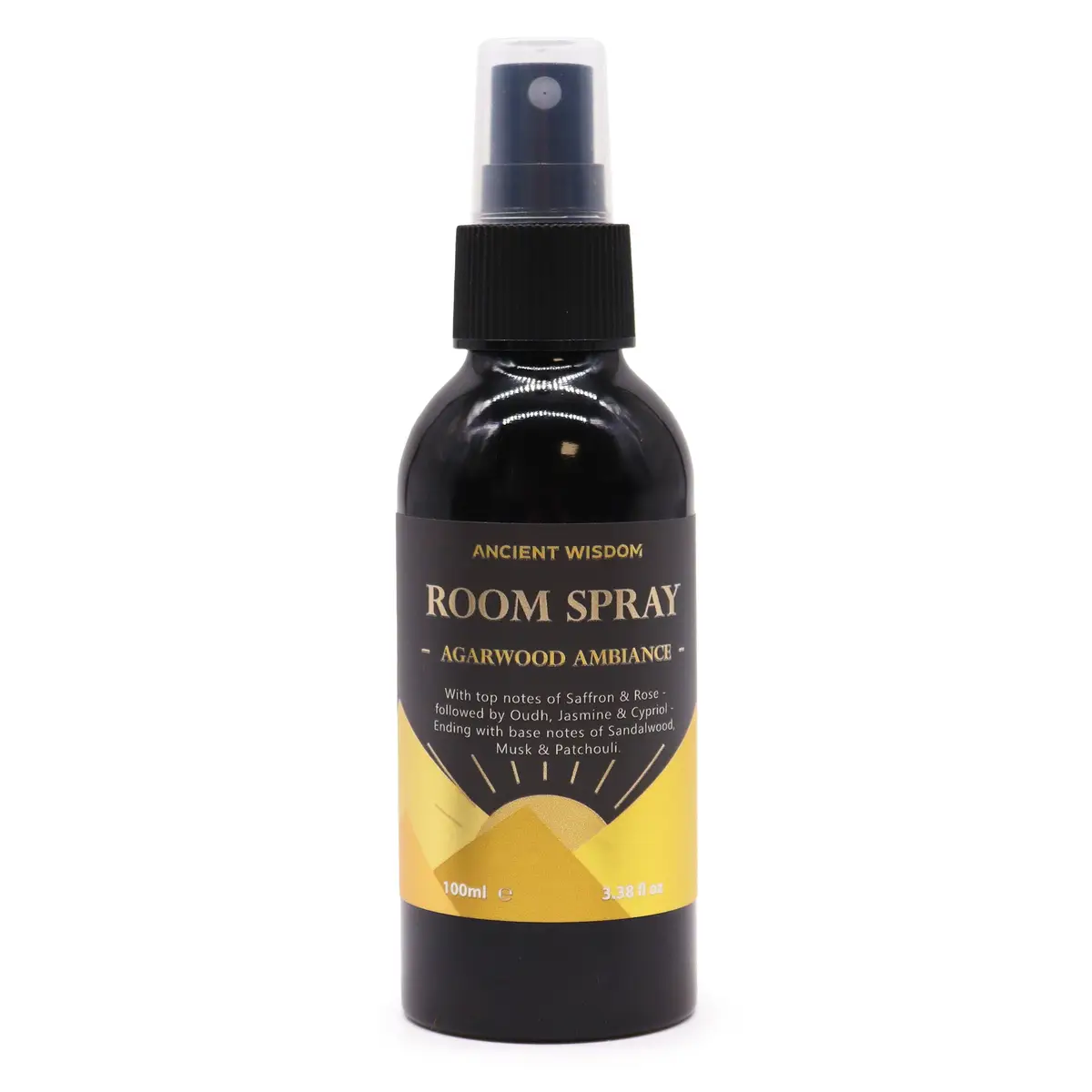 Svart flaska med doftspray The Experience Oudh Agarwood Ambiance 100 ml