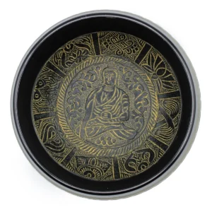 Tibetansk klangskål Extra Loud med Buddha-motiv - produktbild 2