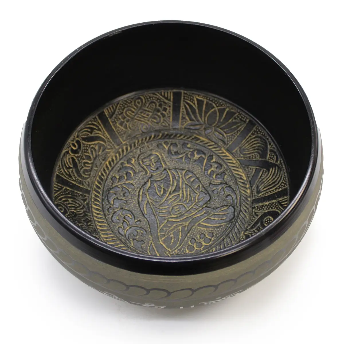 Tibetansk klangskål Extra Loud med Buddha-motiv - produktbild 3