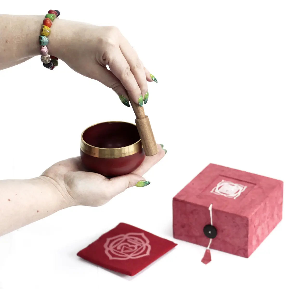 Tibetansk klangskål för solar plexus-chakran - produktbild 3